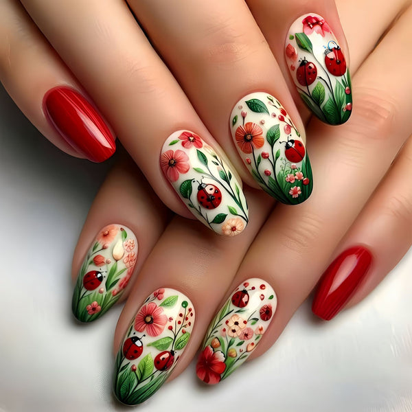 12 Sizes-24 Pcs Press On Nails Y959