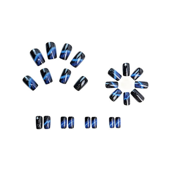 12 Sizes-24 Pcs Press On Nails Y406-1