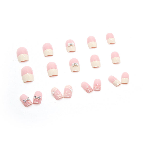 12 Sizes-24 Pcs Press On Nails Z496
