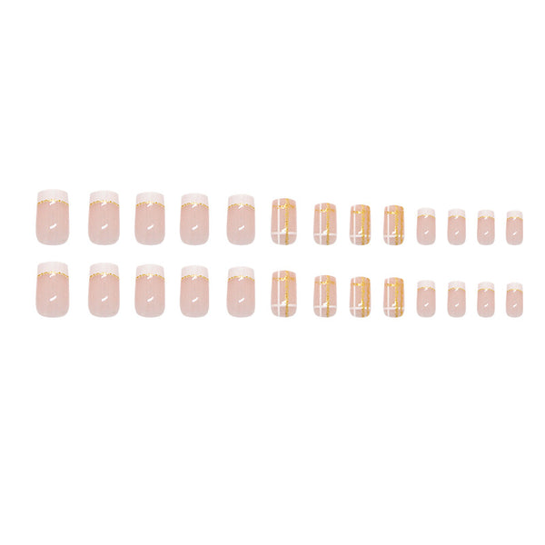 12 Sizes-24 Pcs Press On Nails R921