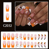 12 Sizes-24 Pcs Press On Nails C2032