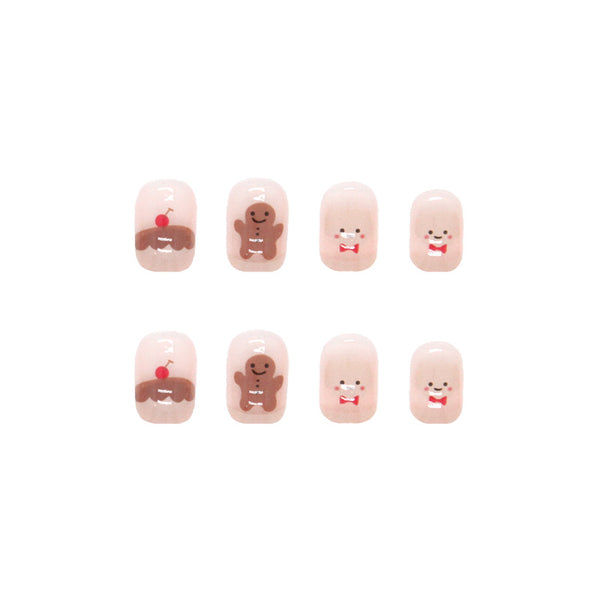 12 Sizes-24 Pcs Press On Nails R606