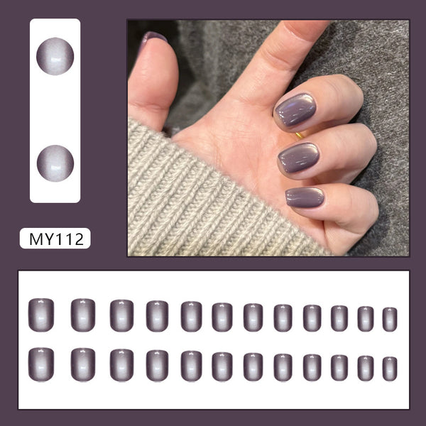 12 Sizes-24 Pcs Press On Nails MY112