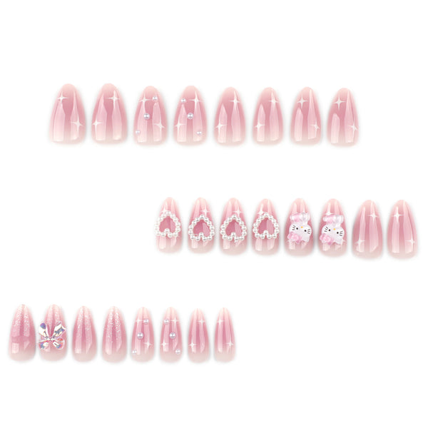 12 Sizes-24 Pcs Press On Nails JP4006
