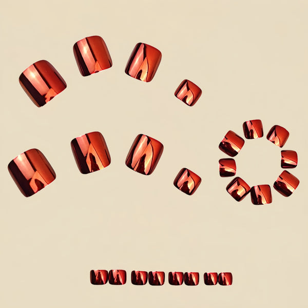 12 Sizes-24 Pcs Press On Nails Y1900
