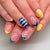 12 Sizes-24 Pcs Press On Nails JP4435