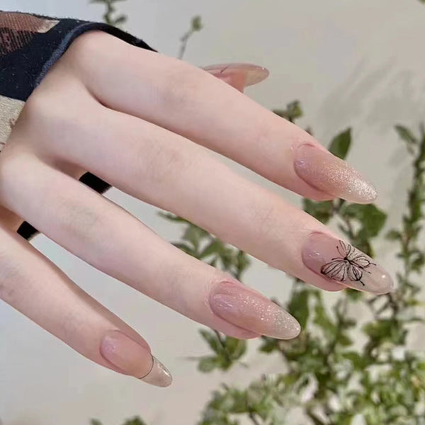 12 Sizes-24 Pcs Press On Nails W210