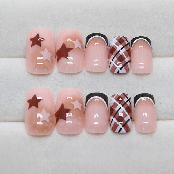 12 Sizes-24 Pcs Press On Nails R896