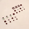 12 Sizes-24 Pcs Press On Nails F058