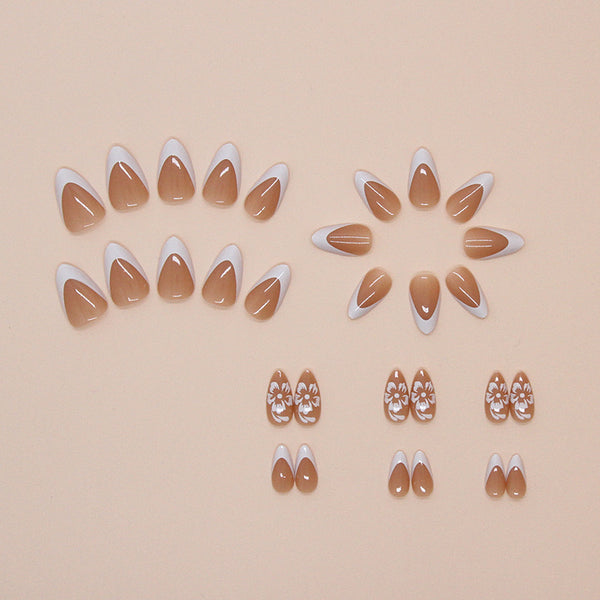 12 Sizes-24 Pcs Press On Nails W1685