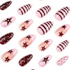 12 Sizes-24 Pcs Press On Nails JP4381
