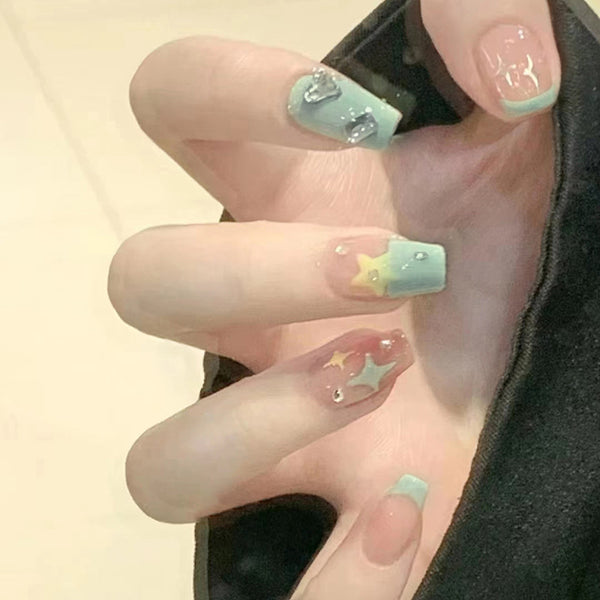 12 Sizes-24 Pcs Press On Nails Z778