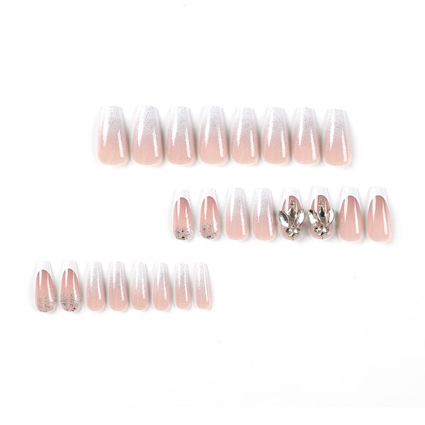 12 Sizes-24 Pcs Press On Nails JP2267