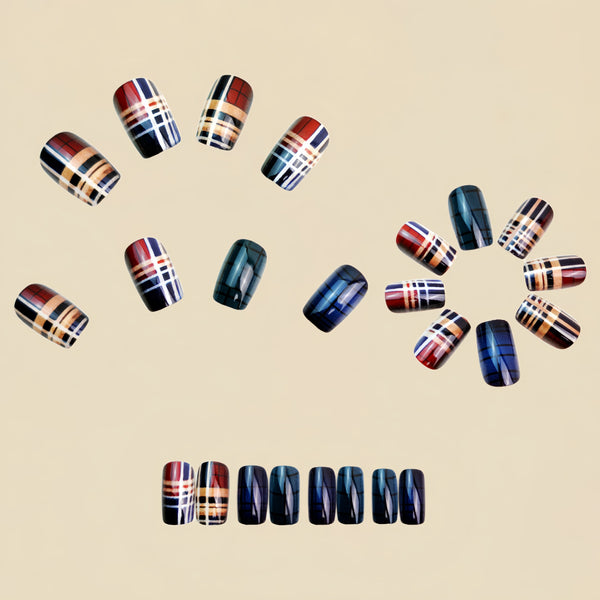 12 Sizes-24 Pcs Press On Nails Y1306