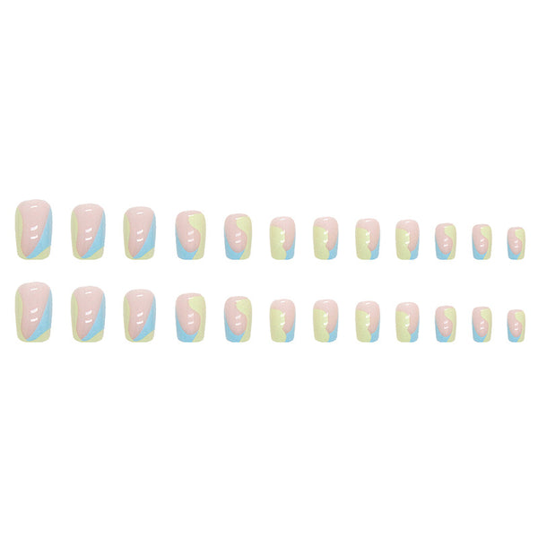 12 Sizes-24 Pcs Press On Nails W419