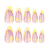 Almond French Glossy Medium Press on Nails