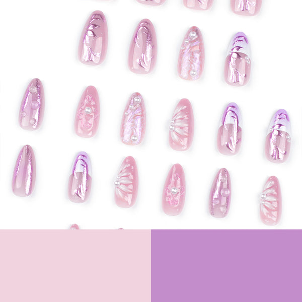 12 Sizes-24 Pcs Press On Nails JP3272
