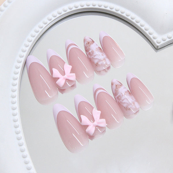 12 Sizes-24 Pcs Press On Nails Z1066