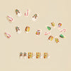 12 Sizes-24 Pcs Press On Nails Y1285