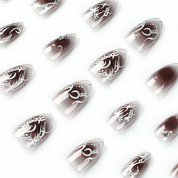 12 Sizes-24 Pcs Press On Nails JP2055