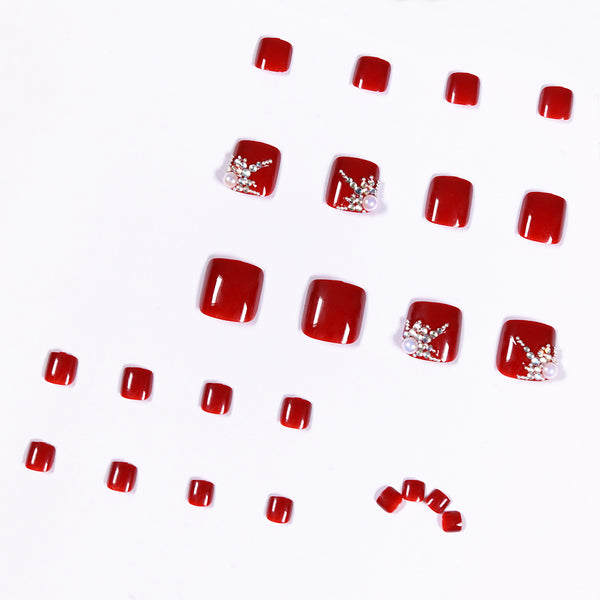 12 Sizes-24 Pcs Press On Nails JP1066