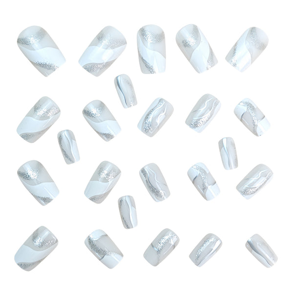 12 Sizes-24 Pcs Press On Nails Y996-2