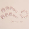 12 Sizes-24 Pcs Press On Nails F129