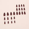 12 Sizes-24 Pcs Press On Nails W1990