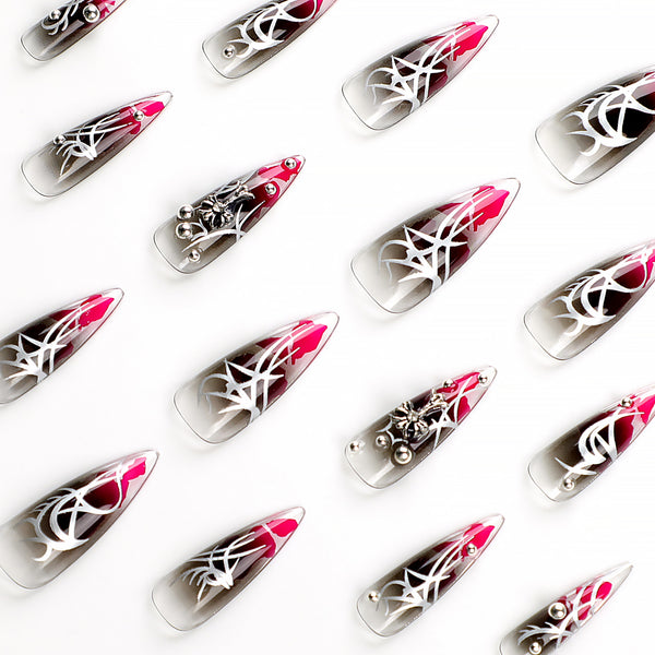 12 Sizes-24 Pcs Press On Nails JP2808