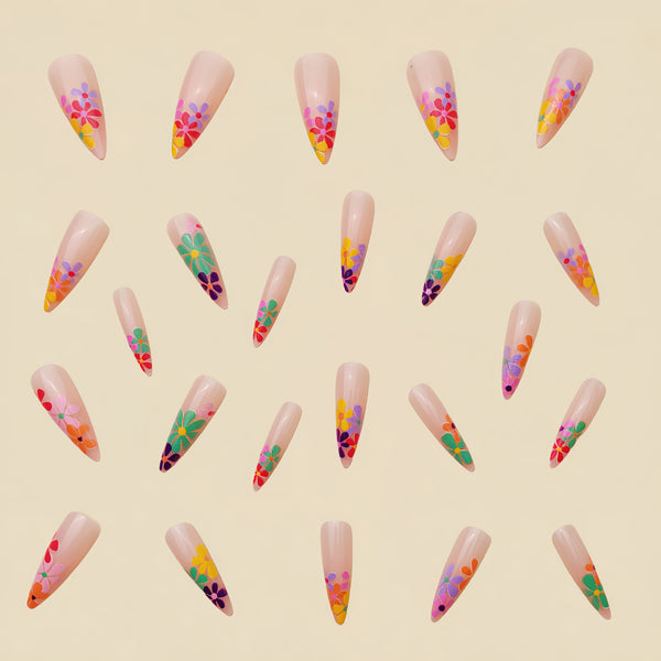 12 Sizes-24 Pcs Press On Nails Y153