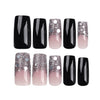 12 Sizes-24 Pcs Press On Nails JP3039