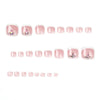 12 Sizes-24 Pcs Press On Nails JP1655