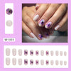 12 Sizes-24 Pcs Press On Nails W1303