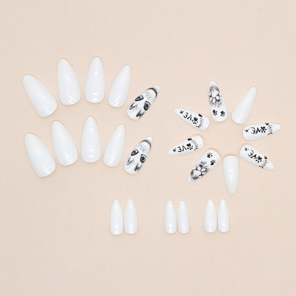 12 Sizes-24 Pcs Press On Nails W947