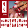 12 Sizes-24 Pcs Press On Nails C1229