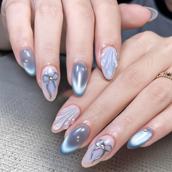 12 Sizes-24 Pcs Press On Nails Z1119