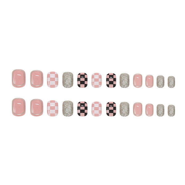 12 Sizes-24 Pcs Press On Nails R819