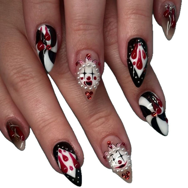12 Sizes-24 Pcs Press On Nails Z-28