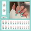 12 Sizes-24 Pcs Press On Nails Z408