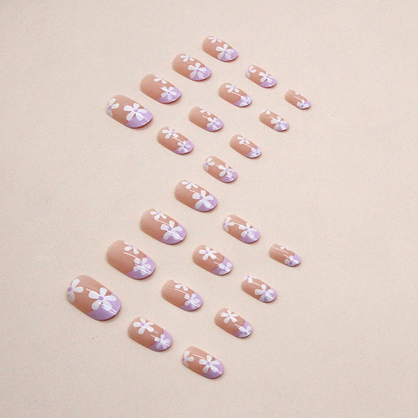 12 Sizes-24 Pcs Press On Nails W1260
