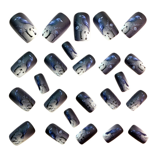 12 Sizes-24 Pcs Press On Nails Y1769