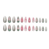 12 Sizes-24 Pcs Press On Nails W2084