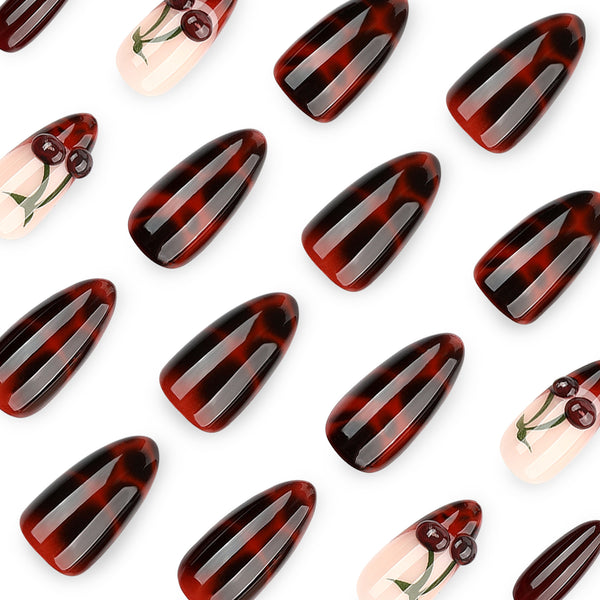 12 Sizes-24 Pcs Press On Nails JP4497