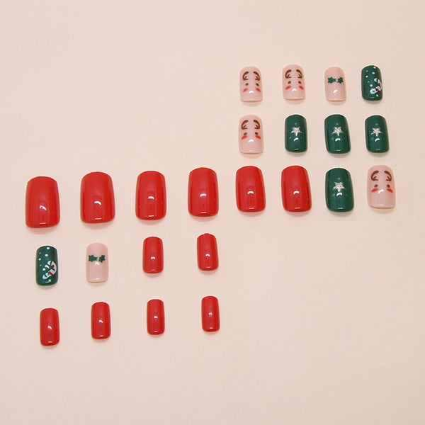 12 Sizes-24 Pcs Press On Nails W1821