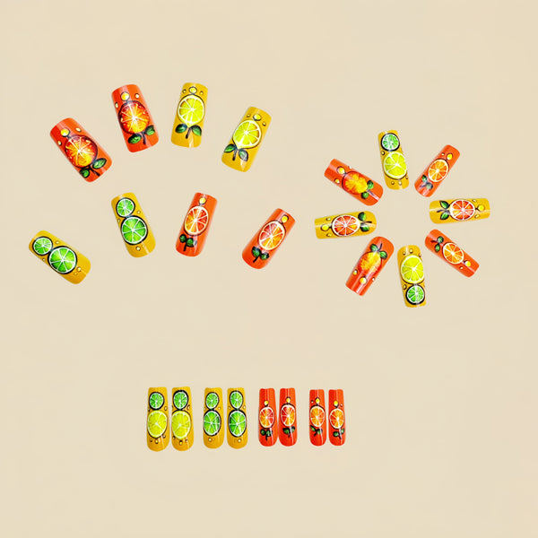 12 Sizes-24 Pcs Press On Nails Y918