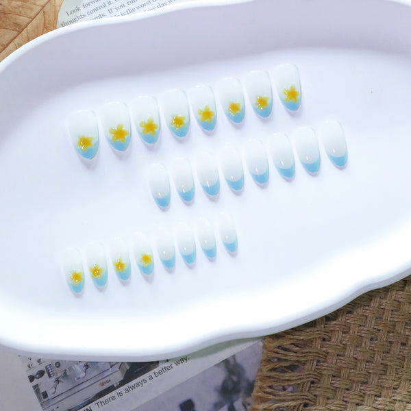 12 Sizes-24 Pcs Press On Nails JL0667