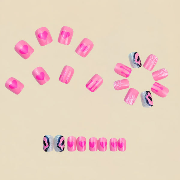 12 Sizes-24 Pcs Press On Nails Y126