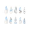 12 Sizes-24 Pcs Press On Nails JP3277