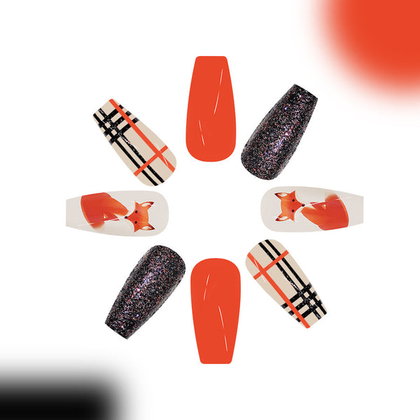 12 Sizes-24 Pcs Press On Nails C759