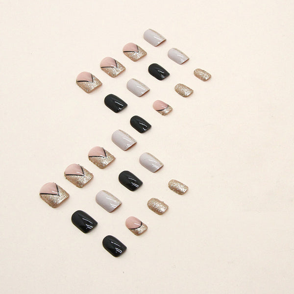 12 Sizes-24 Pcs Press On Nails W381